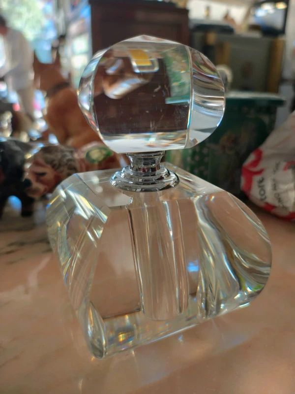 bottiglia vetro pieno per profumo art decò raro bottiglia vetro pieno per profumo art decò raro