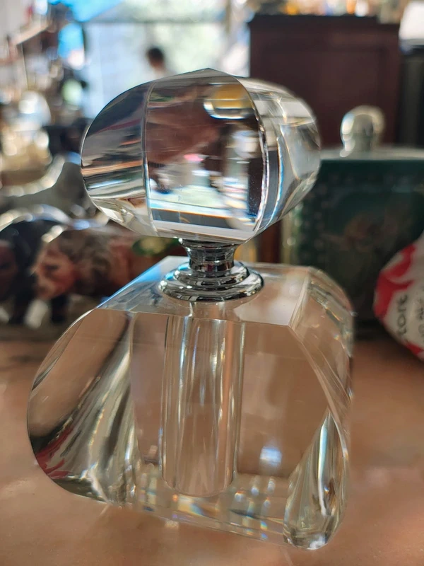 bottiglia vetro pieno per profumo art decò raro bottiglia vetro pieno per profumo art decò raro
