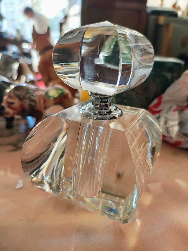 bottiglia vetro pieno per profumo art decò raro bottiglia vetro pieno per profumo art decò raro