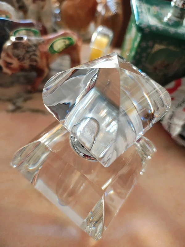bottiglia vetro pieno per profumo art decò raro bottiglia vetro pieno per profumo art decò raro