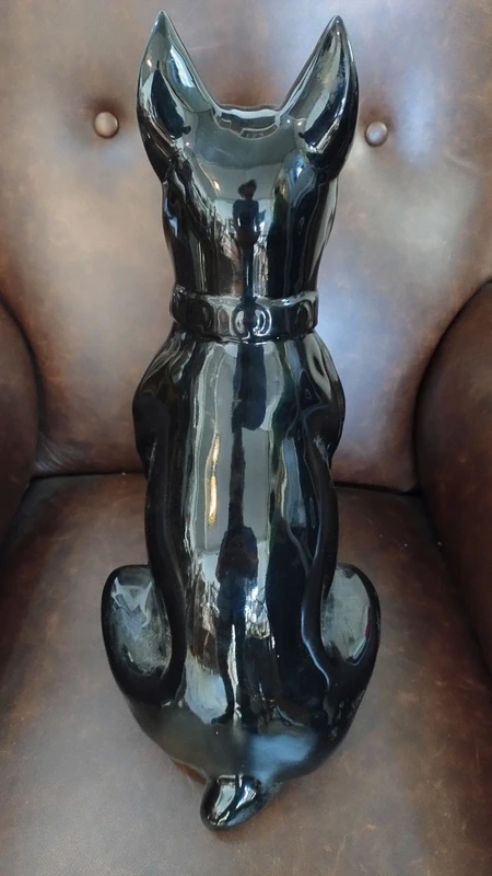 grande cane boxer nero ceramica grande cane boxer nero ceramica
