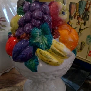 centrotavola ceramica frutta italy