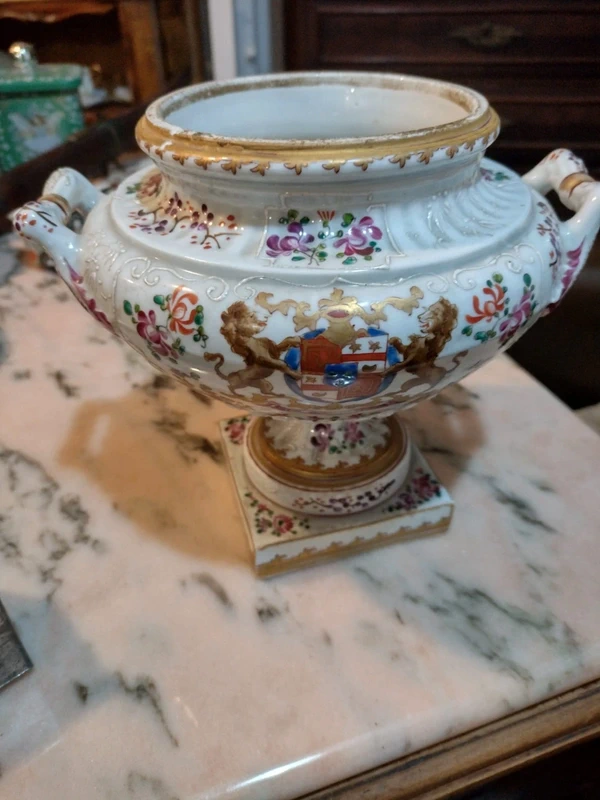 coppa vaso porcellana finemente decorata francia samson coppa vaso porcellana finemente decorata francia samson