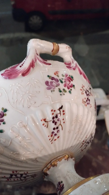 coppa vaso porcellana finemente decorata francia samson coppa vaso porcellana finemente decorata francia samson