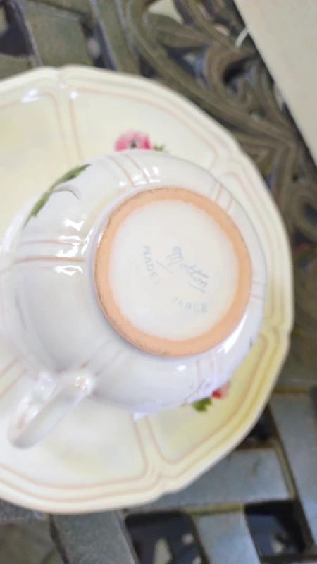 coppia tazza da tè con piattino motton france coppia tazza da tè con piattino motton france