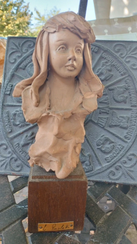 scultura donna terracotta firmata paoletti scultura donna terracotta firmata paoletti