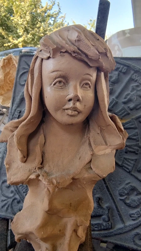 scultura donna terracotta firmata paoletti scultura donna terracotta firmata paoletti