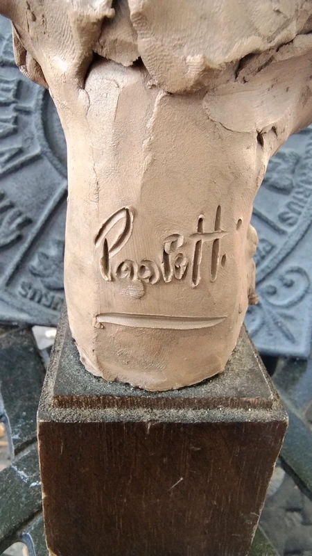 scultura donna terracotta firmata paoletti scultura donna terracotta firmata paoletti