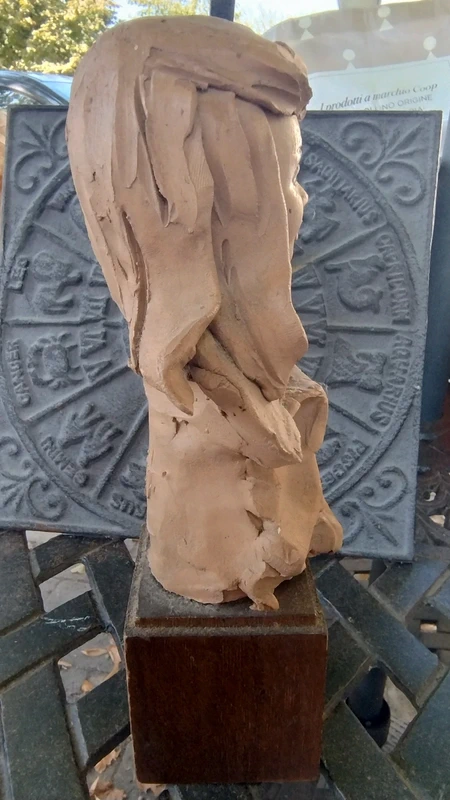 scultura donna terracotta firmata paoletti scultura donna terracotta firmata paoletti
