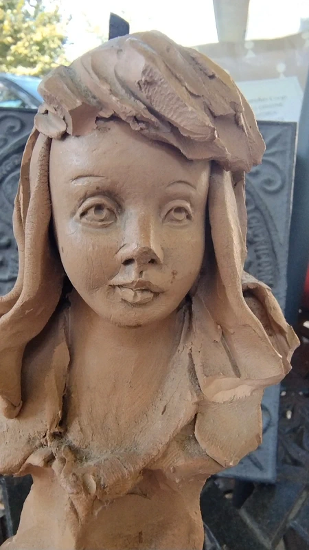 scultura donna terracotta firmata paoletti scultura donna terracotta firmata paoletti