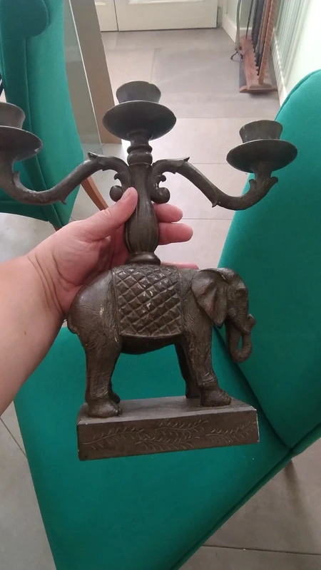 elefante candeliere candelabro per 3 candele fiamme elefante candeliere candelabro per 3 candele fiamme