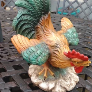 gallo ceramica policroma italia vintage