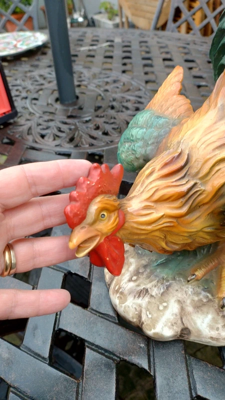 gallo ceramica policroma italia vintage gallo ceramica policroma italia vintage