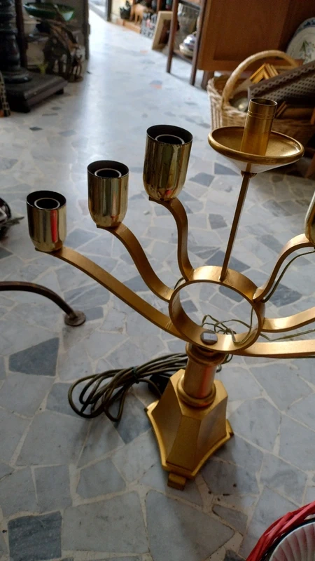lampada con porta candela hanukkah 7 bracci lampada con porta candela hanukkah 7 bracci