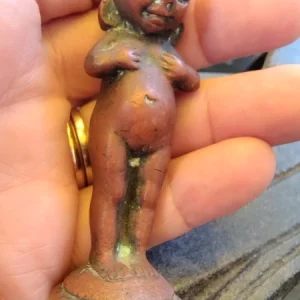 miniatura buddha sorridente in bronzo (copia)