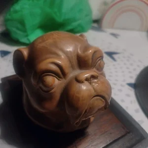 testa di cane dog mastino/bulldog in ceramica
