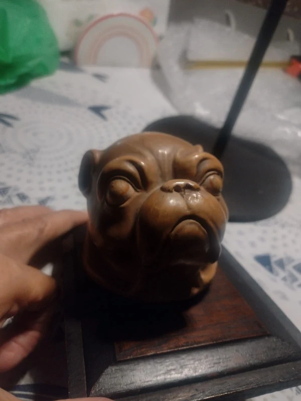 testa di cane dog mastino/bulldog in ceramica testa di cane dog mastino/bulldog in ceramica