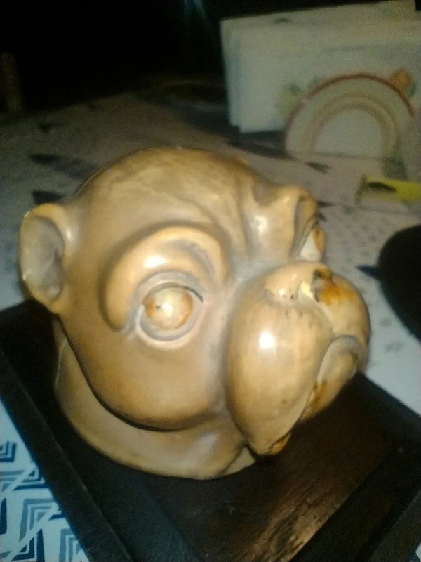 testa di cane dog mastino/bulldog in ceramica testa di cane dog mastino/bulldog in ceramica