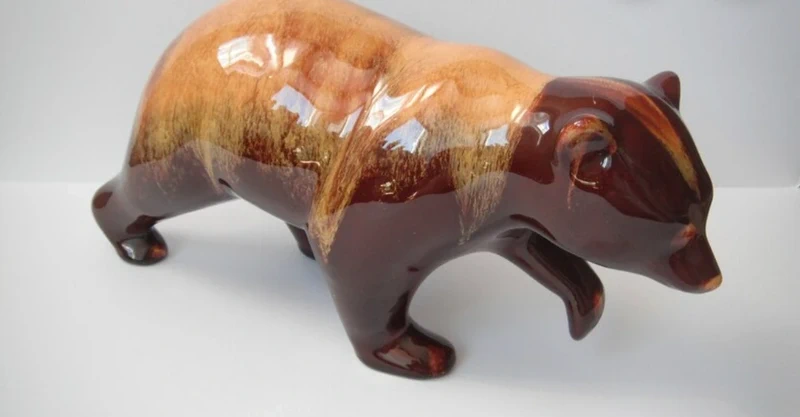 vintage blue mountain pottery canada orso bear in ceramica vintage blue mountain pottery canada orso bear in ceramica
