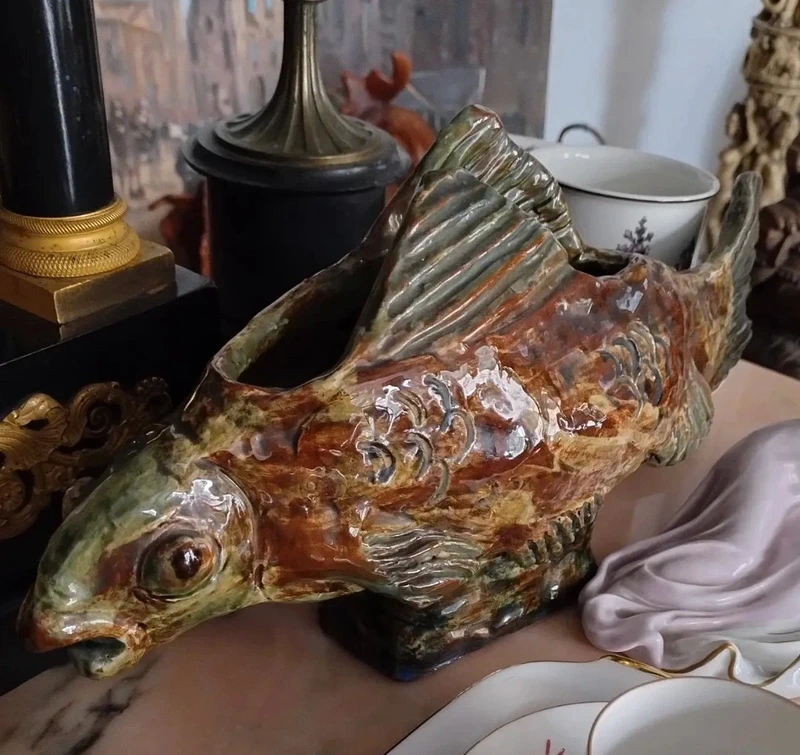 pesce artistico in maiolica made in italy pesce artistico in maiolica made in italy