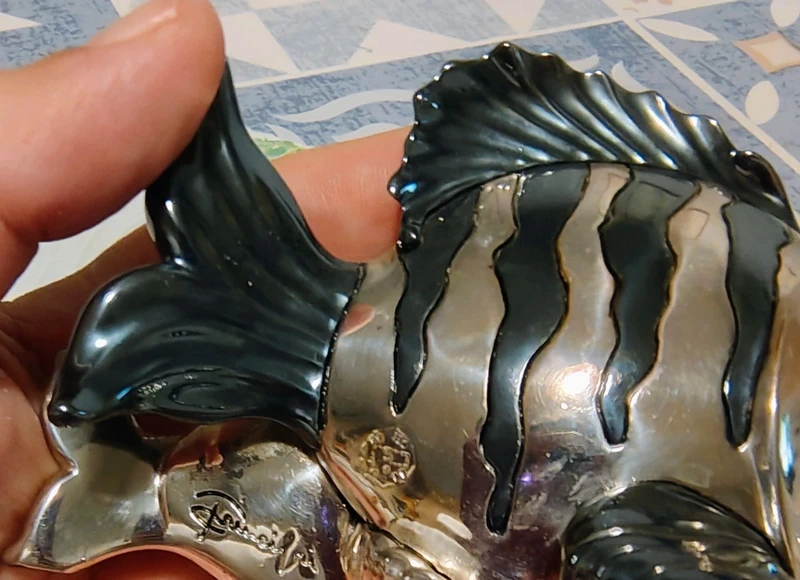 coppia pesci laminata in argento bicolore principi italy coppia pesci laminata in argento bicolore principi italy