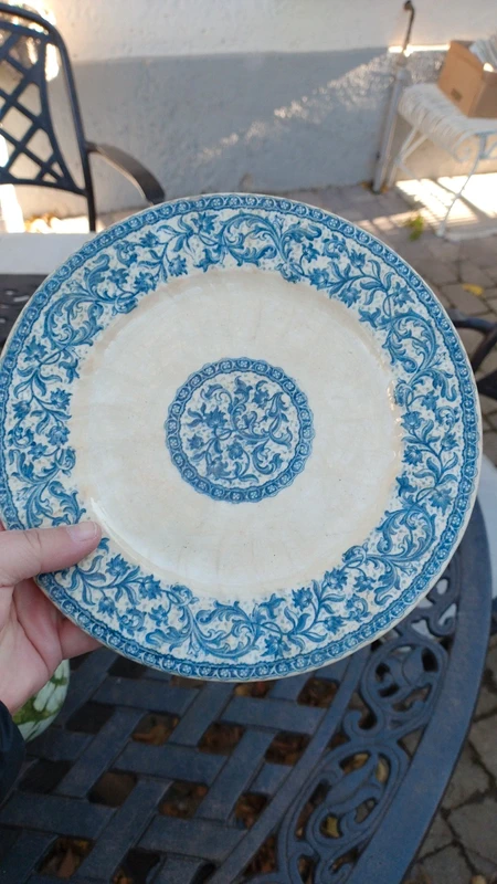 piatto antico gien france colore azzurro piatto antico gien france colore azzurro