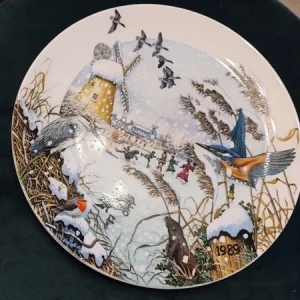 piatto wedgwood vintage the woodsman piatto da collezione da edizione limitata numerata natale 1992 (copia)