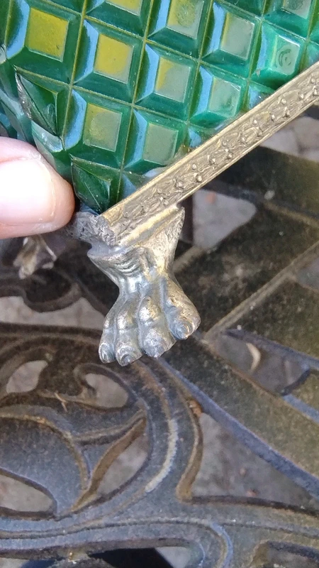 posacenere e porta sigarette vetro cristallo malachite bohemia anni 30 posacenere e porta sigarette vetro cristallo malachite bohemia anni 30