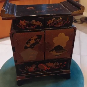 antico mobiletto porta gioielli giapponese japan
