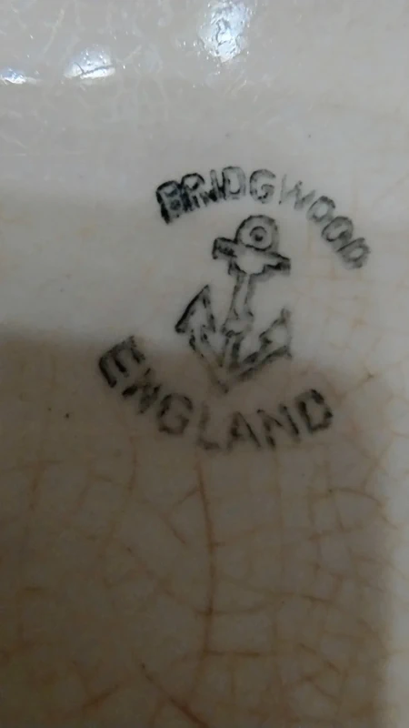 salsiera con piattino bridgwood england salsiera con piattino bridgwood england