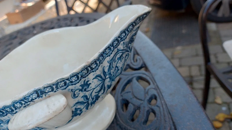 salsiera antica gien france decoro azzurro salsiera antica gien france decoro azzurro