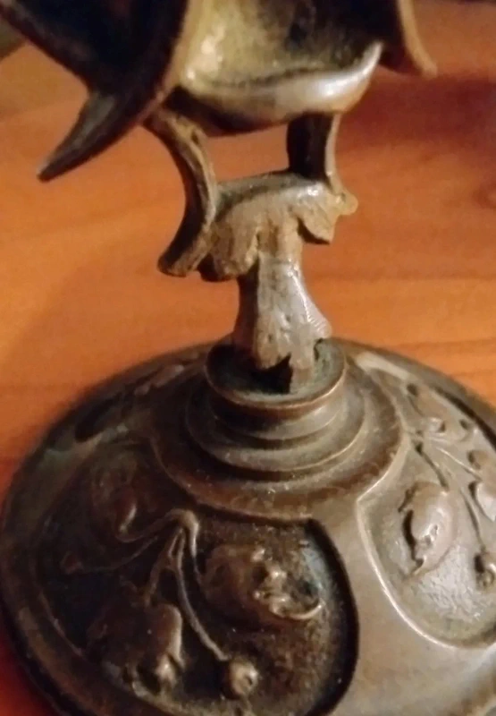 maschera allegorica di satiro in bronzo maschera allegorica di satiro in bronzo