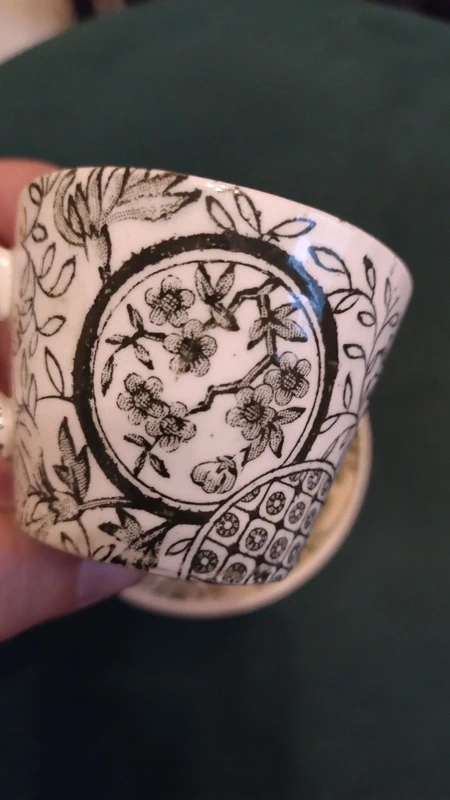 antica tazza tazzina da caffè decoro fiori e uccelli antica tazza tazzina da caffè decoro fiori e uccelli