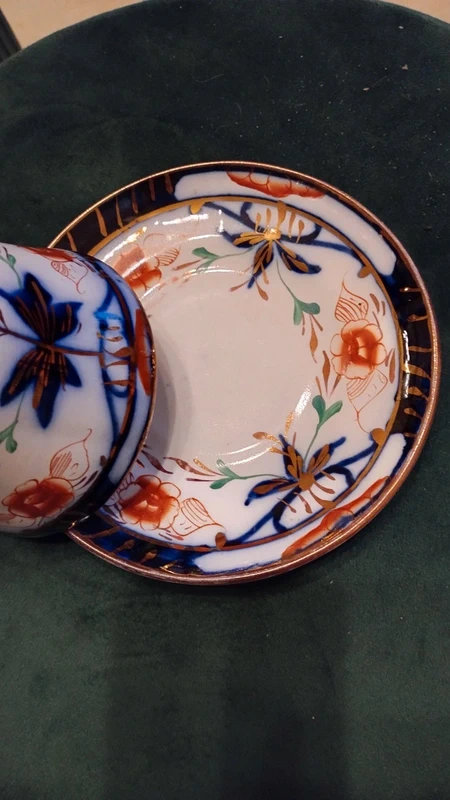 tazza da thè antica decori blu oro rosso tazza da thè antica decori blu oro rosso