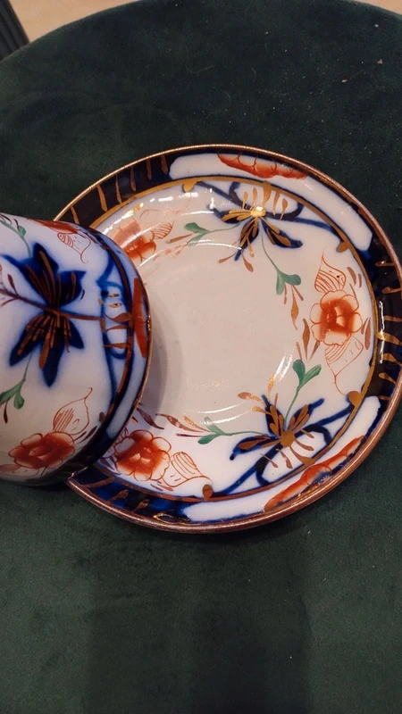 tazza da thè antica decori blu oro rosso tazza da thè antica decori blu oro rosso