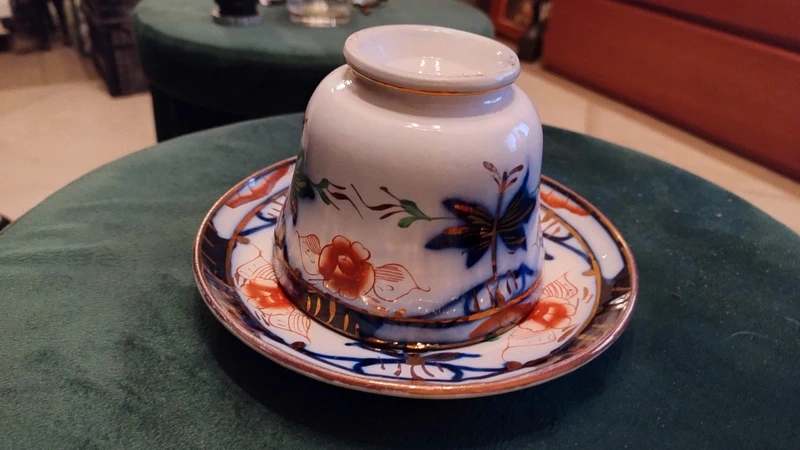 tazza da thè antica decori blu oro rosso tazza da thè antica decori blu oro rosso