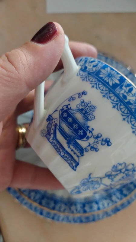 tazza decoro china blau doppio piattino richard ginori tazza decoro china blau doppio piattino richard ginori