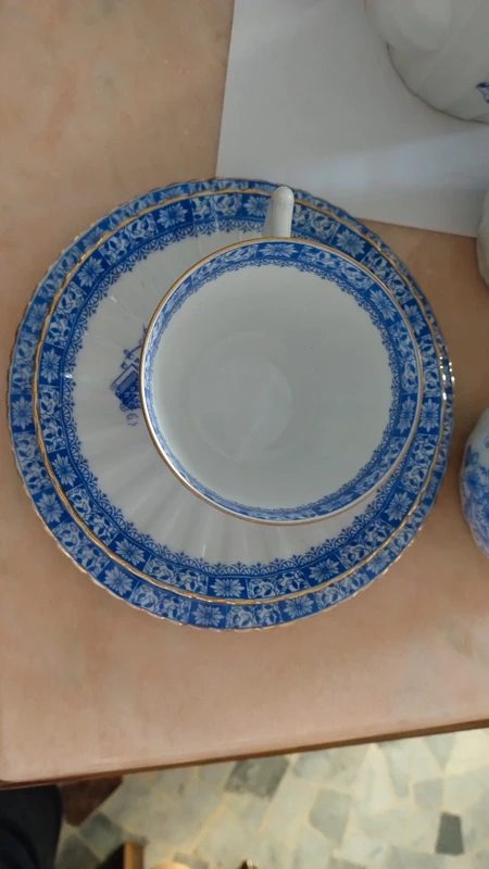 tazza decoro china blau doppio piattino richard ginori tazza decoro china blau doppio piattino richard ginori