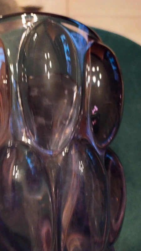vaso vetro vintage bolle viola vaso vetro vintage bolle viola