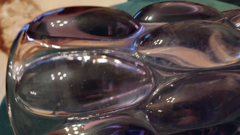 vaso vetro vintage bolle viola vaso vetro vintage bolle viola