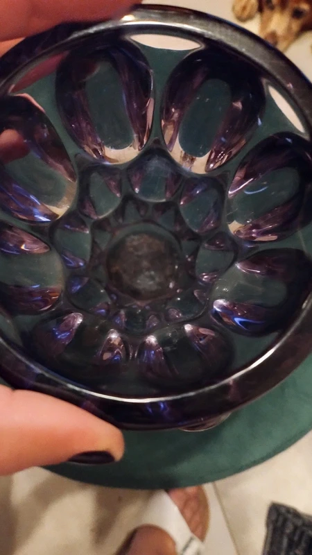 vaso vetro vintage bolle viola vaso vetro vintage bolle viola