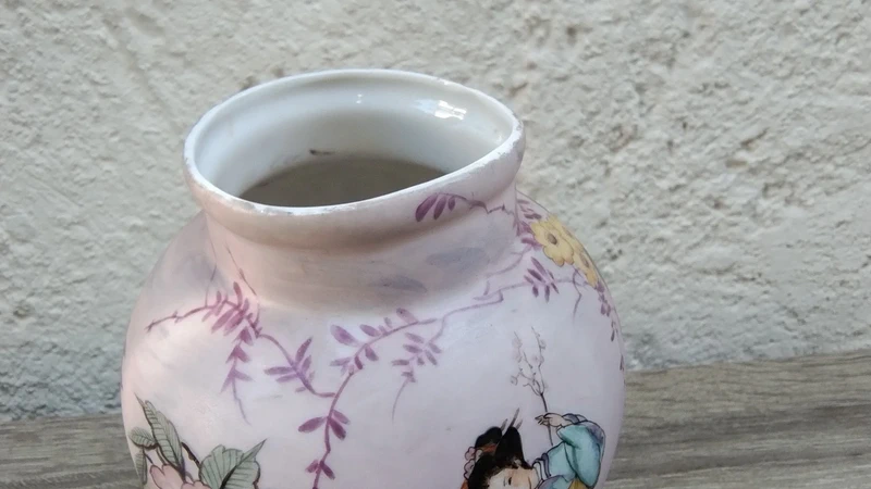 vaso porcellana antico dipinto a mano geisha vaso porcellana antico dipinto a mano geisha