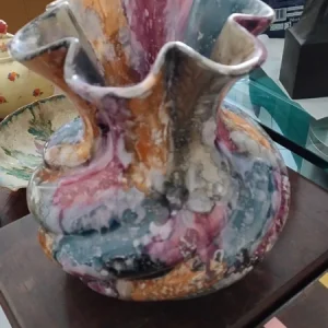 vaso ceramica barbotine france antico
