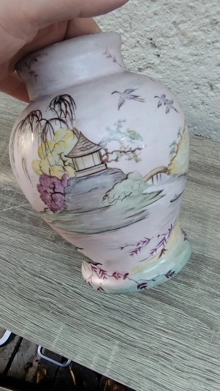 vaso porcellana antico dipinto a mano geisha vaso porcellana antico dipinto a mano geisha