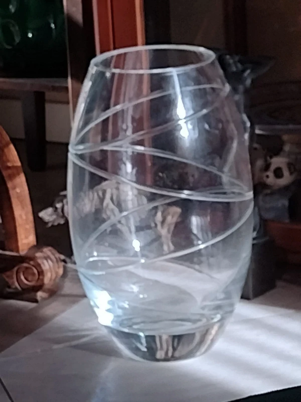 vaso in cristallo schezer anni 90 vaso in cristallo schezer anni 90
