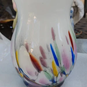 vaso bianco nero vetro murano italy (copia)