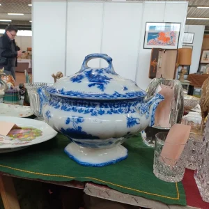 zuppiera colore bianco e blu fiori china cina
