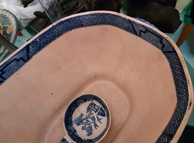 grande zuppiera presumibilmente inglese decoro china bianco e blu grande zuppiera presumibilmente inglese decoro china bianco e blu
