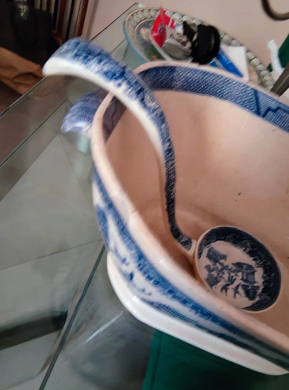 grande zuppiera presumibilmente inglese decoro china bianco e blu grande zuppiera presumibilmente inglese decoro china bianco e blu