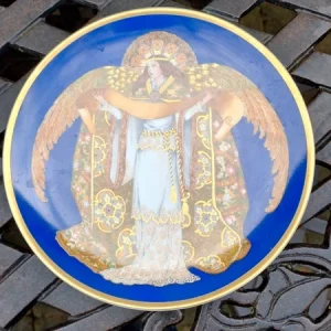hutschenreuther piatto decorativo angelo cantore di natale concertoche canta